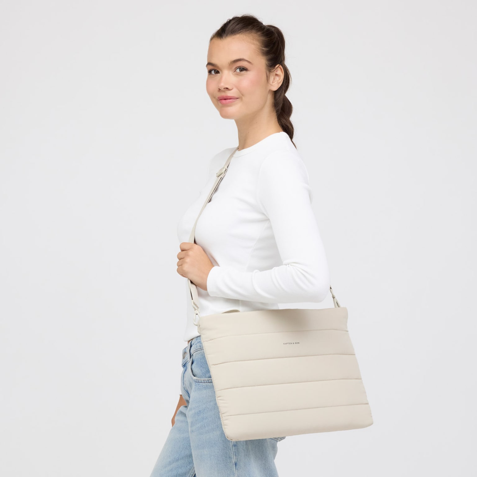 Ava Laptop Sleeve, Ava Laptop Sleeve Sandstone Sandstone, Image 2 sur 8