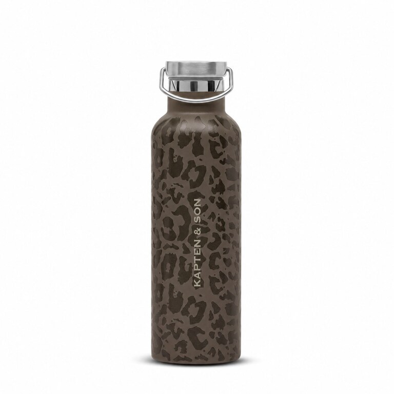 Water Bottle, Water Bottle Leo Dark Brown Marron