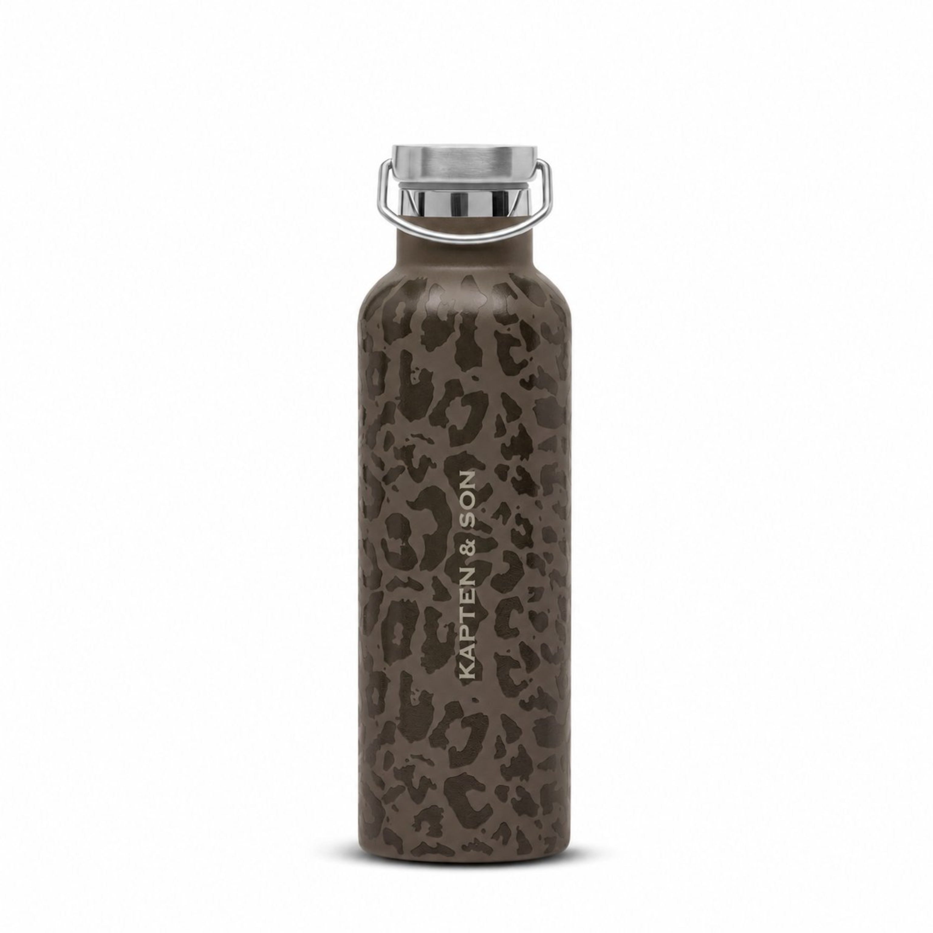 Niet geselecteerd, Water Bottle, Water Bottle Leo Dark Brown, Bruin