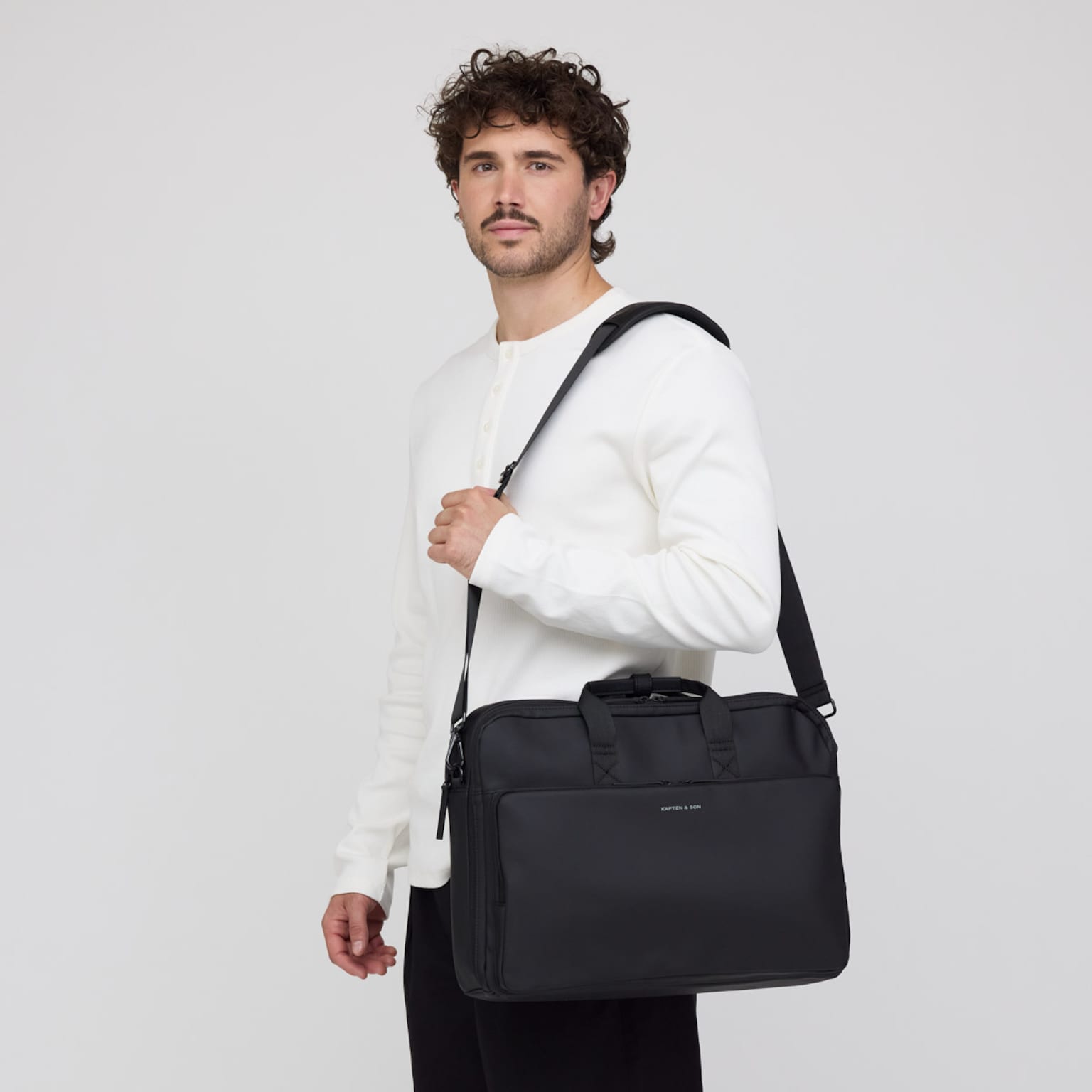 Bodo Laptop Bag, Bodo Laptop Bag All Black Noir, Image 2 sur 11
