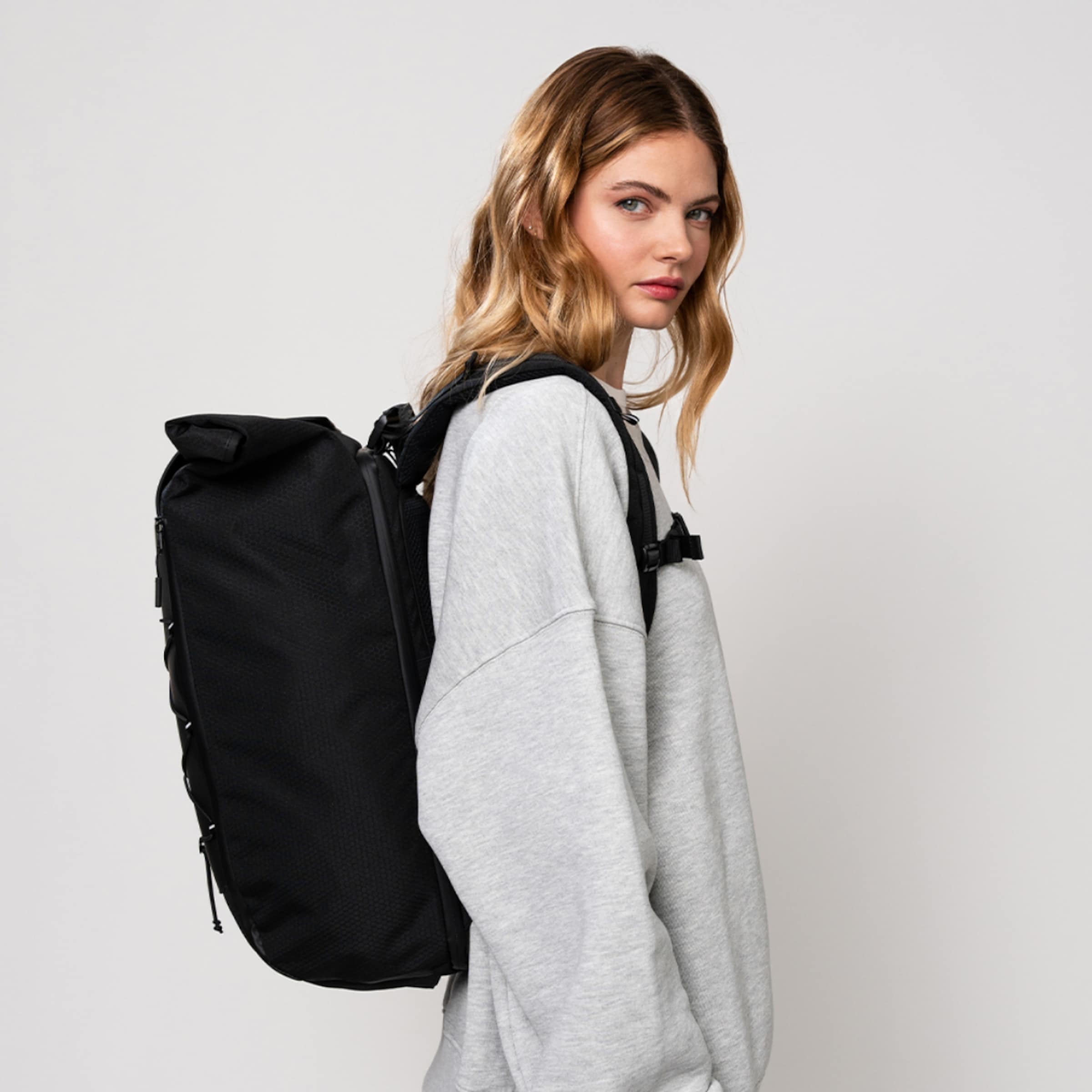 All black cheap backpack