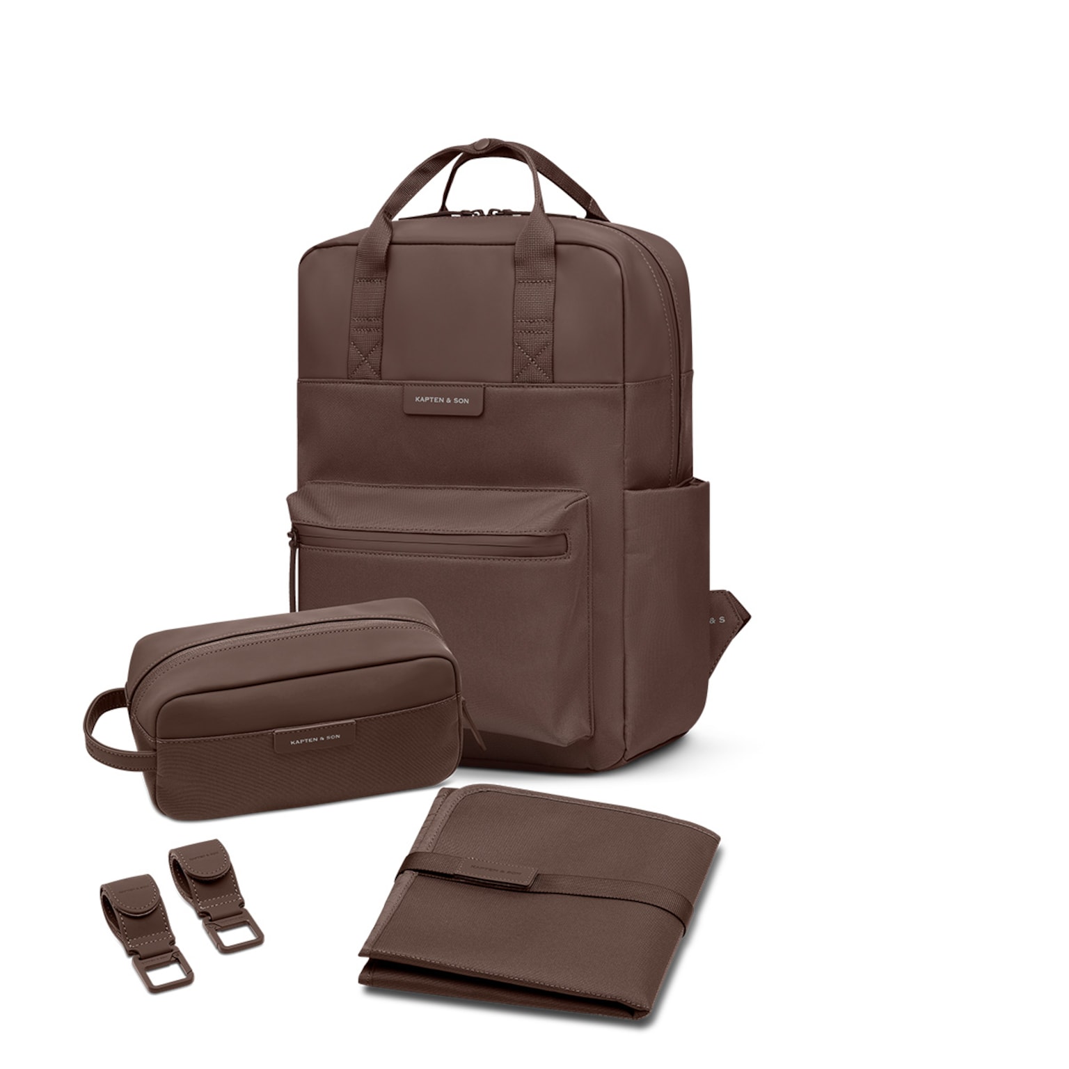 Bergen Pro Diaper, Bergen Pro Diaper Backpack Set Chocolate Brown, Chocolate Brown, Afbeelding 1 van 11