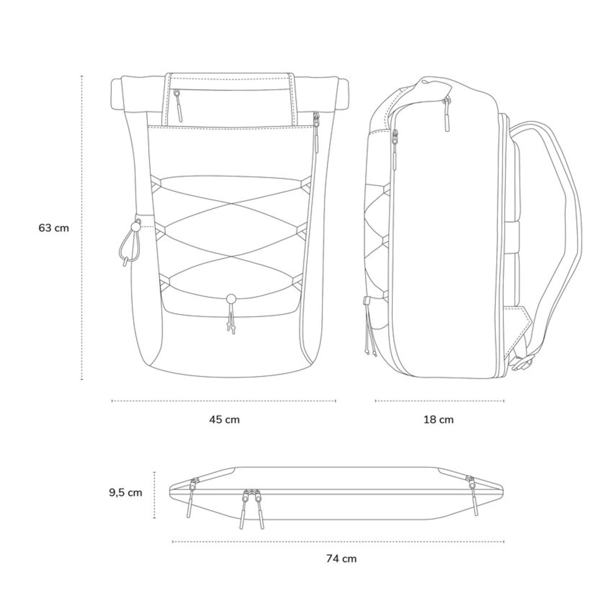 Banff All Black Backpacks Kapten & Son