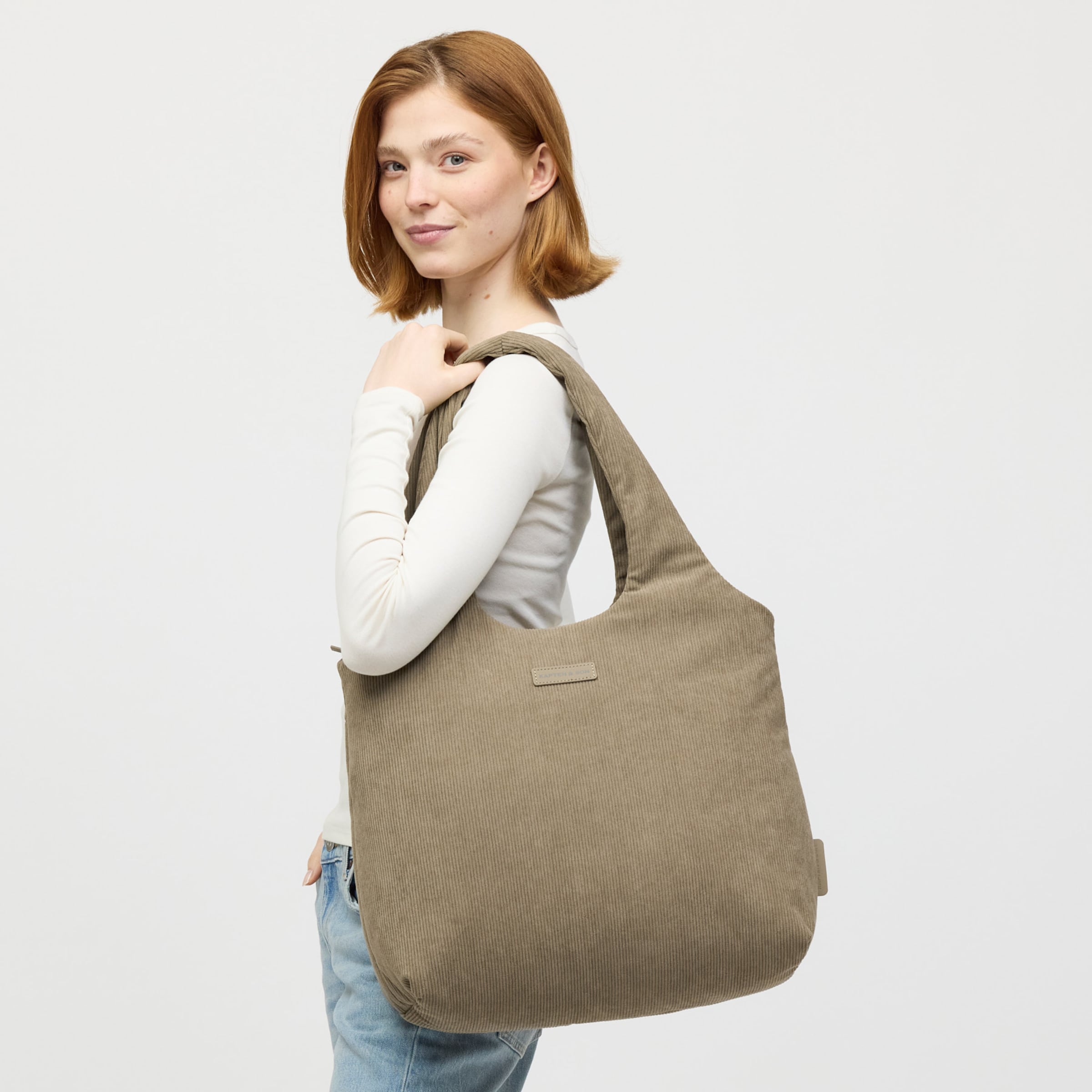 Skara Cloud Shopper Cord Dusty Khaki