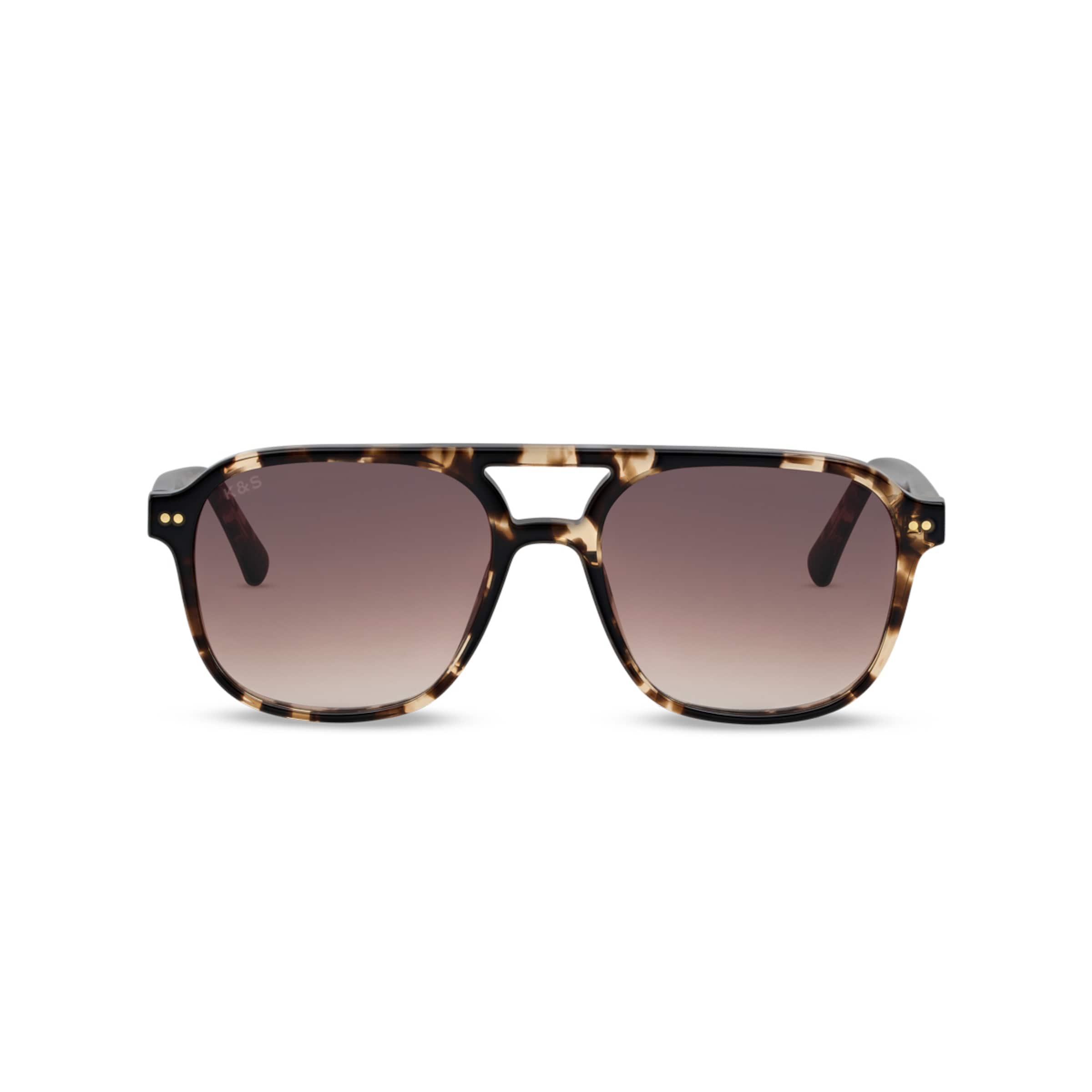 Zurich Oversize Small Crystal Tortoise Brown