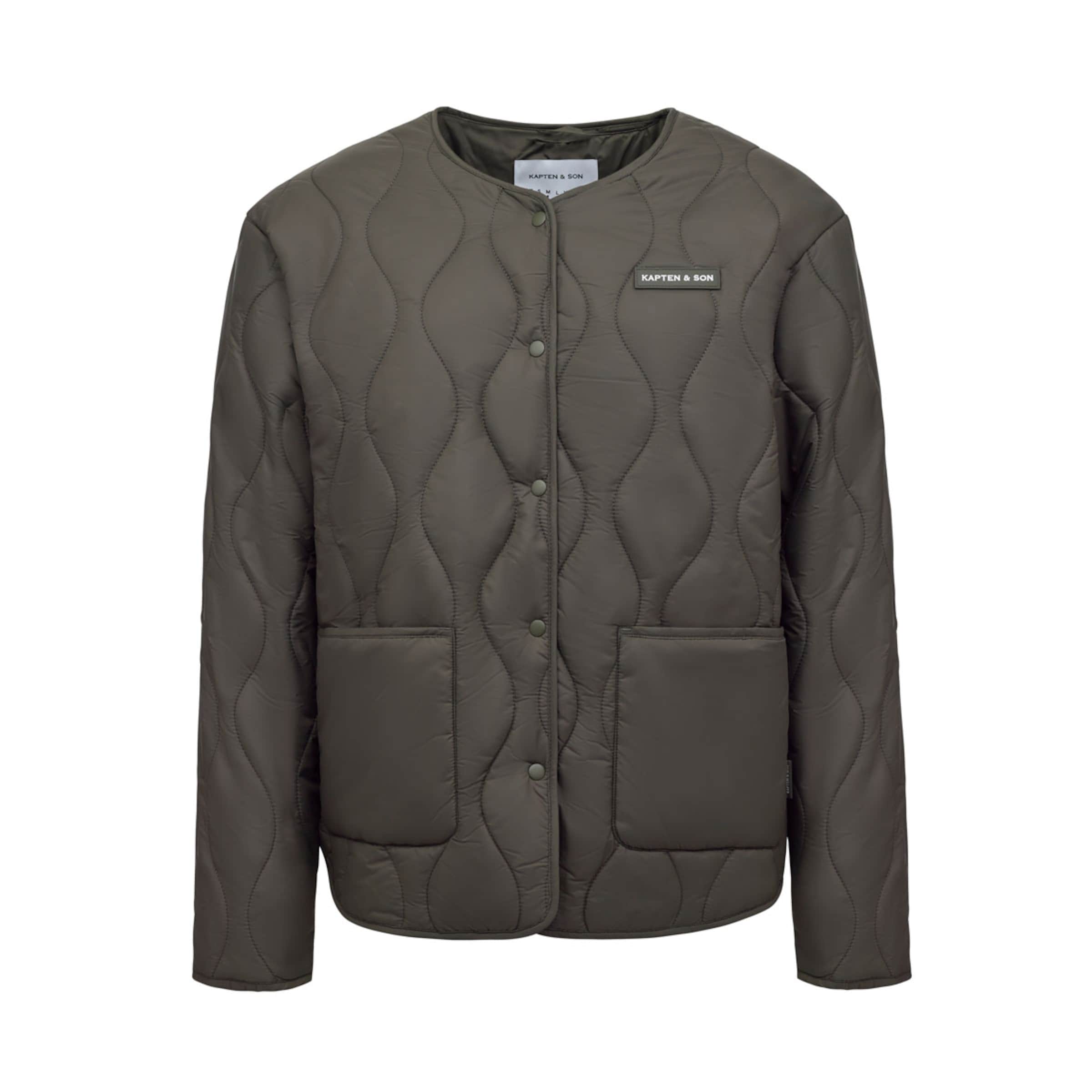 Quilted Light Puffer Jacket Khaki