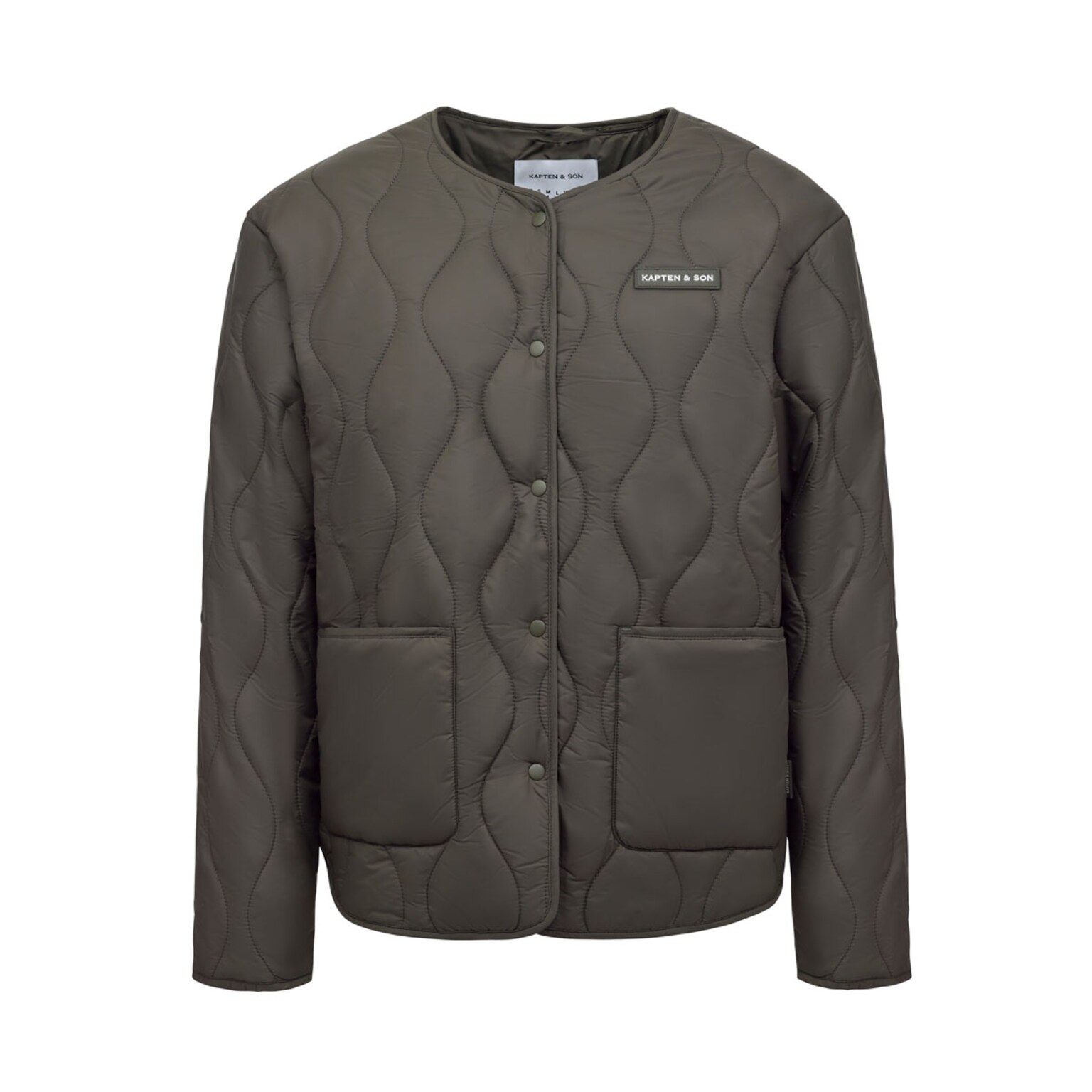 Quilted Light Puffer Jacket, Quilted Light Puffer Jacket Khaki Khaki, Bild 1 von 9