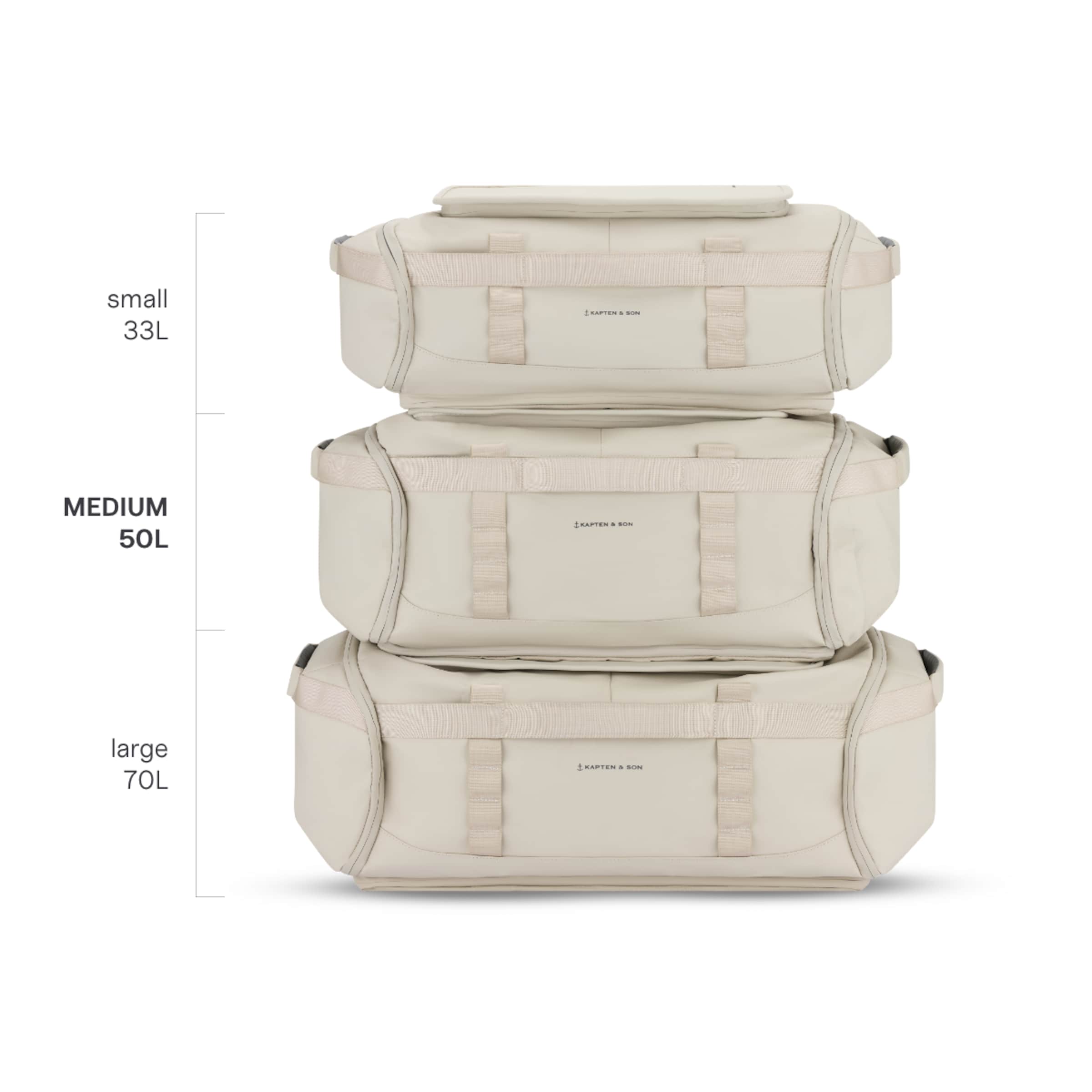 Lisbon Duffle Backpack Medium Sandstone