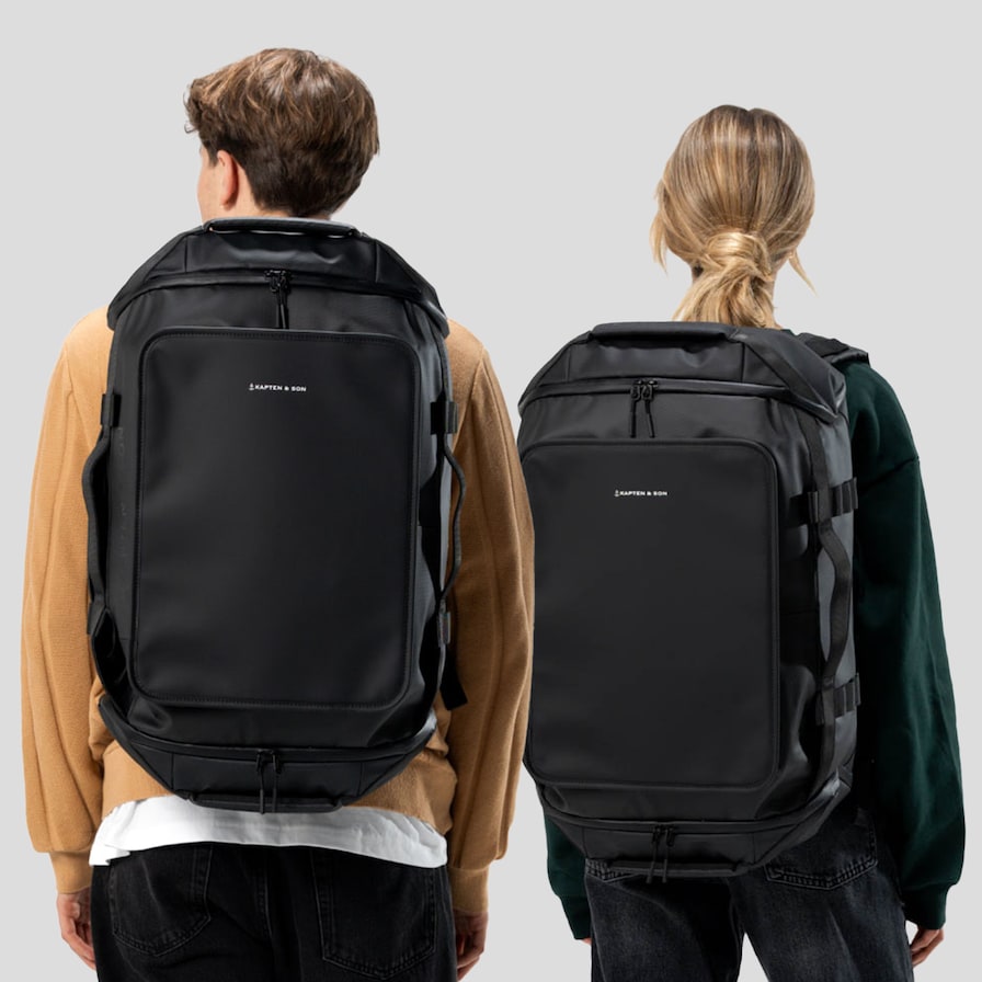 Lisbon Duffle Medium, Lisbon Duffle Backpack Medium All Black, Zwart, Afbeelding 3 van 14