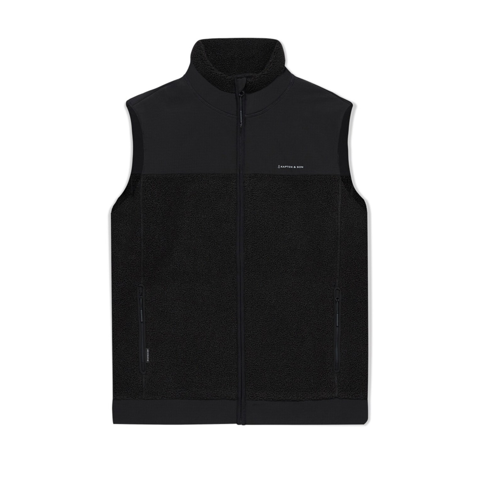 Teddy Fleece Vest, Teddy Fleece Vest All Black, Zwart, Afbeelding 1 van 8