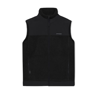 Teddy Fleece Vest, Teddy Fleece Vest All Black, Zwart
