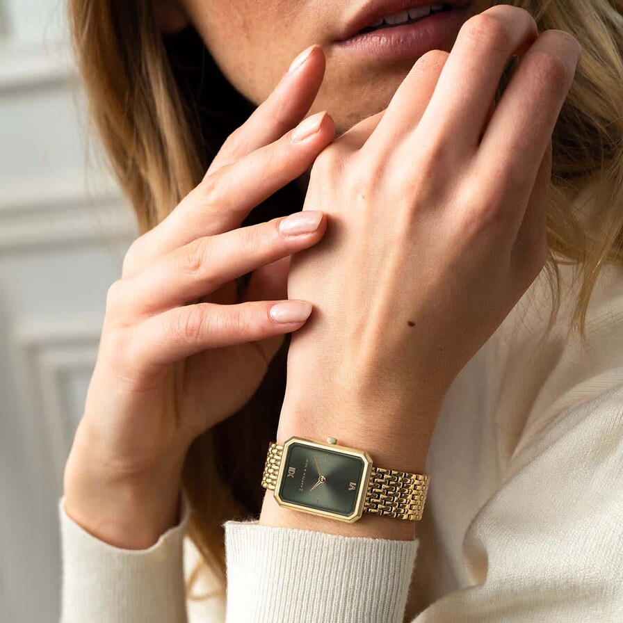 Grace, Grace Gold Green Woven Steel, Goud, Afbeelding 2 van 6