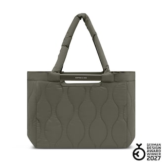Vaasa Shopping Basket, Vaasa Shopping Basket Quilted Khaki, Khaki