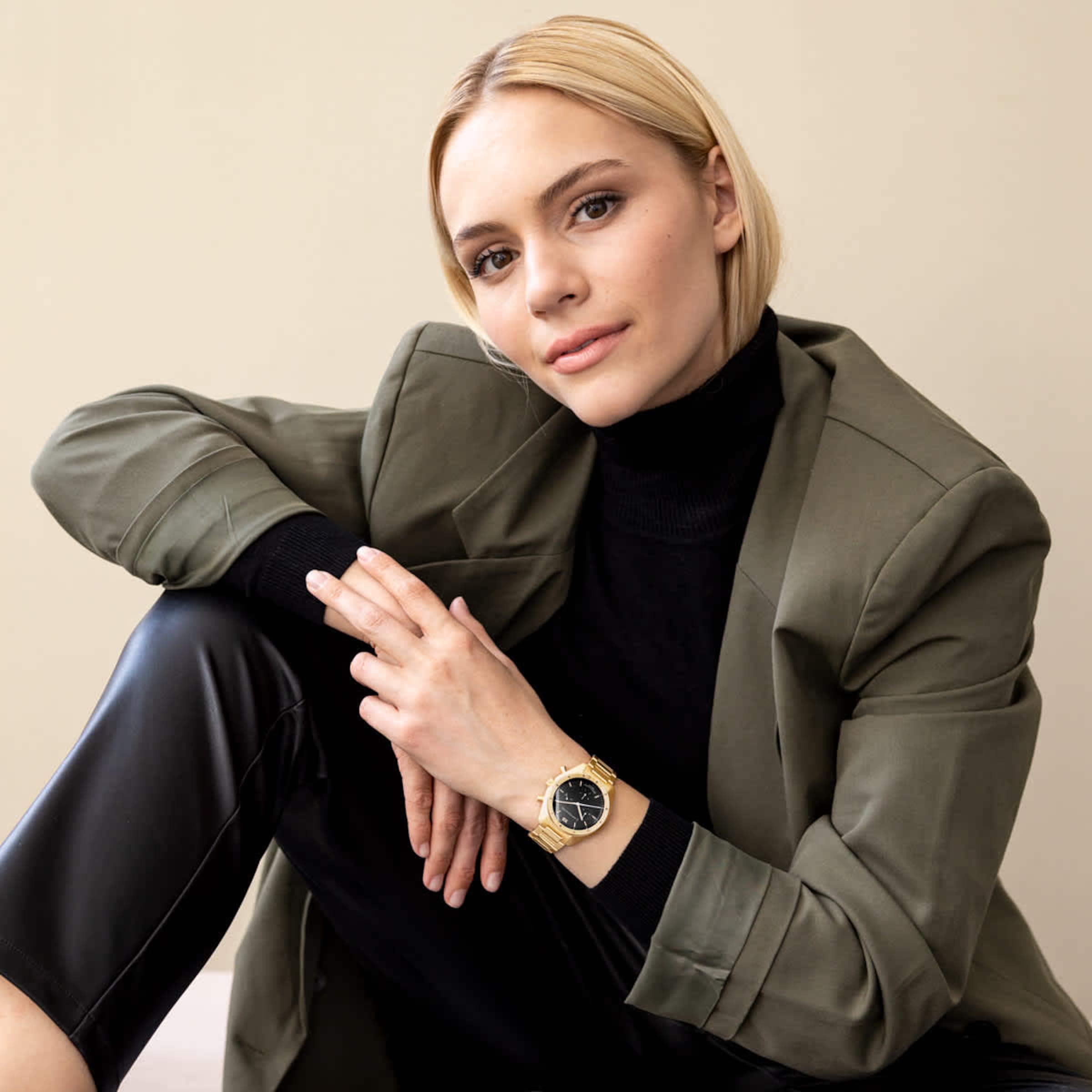 Rise Small Gold Black Steel