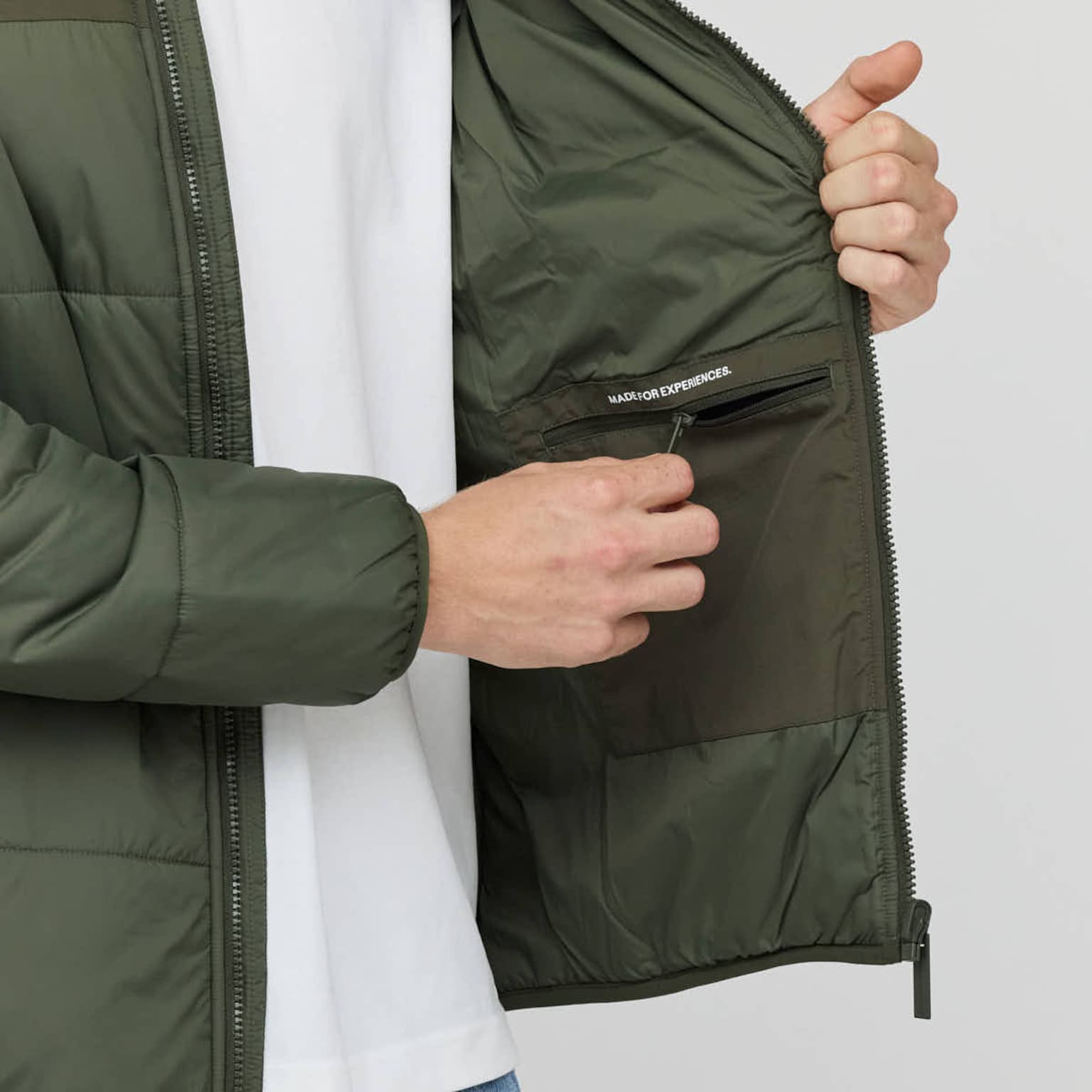 Puffer Jacket, Puffer Jacket Olive, Groen, Afbeelding 5 van 7