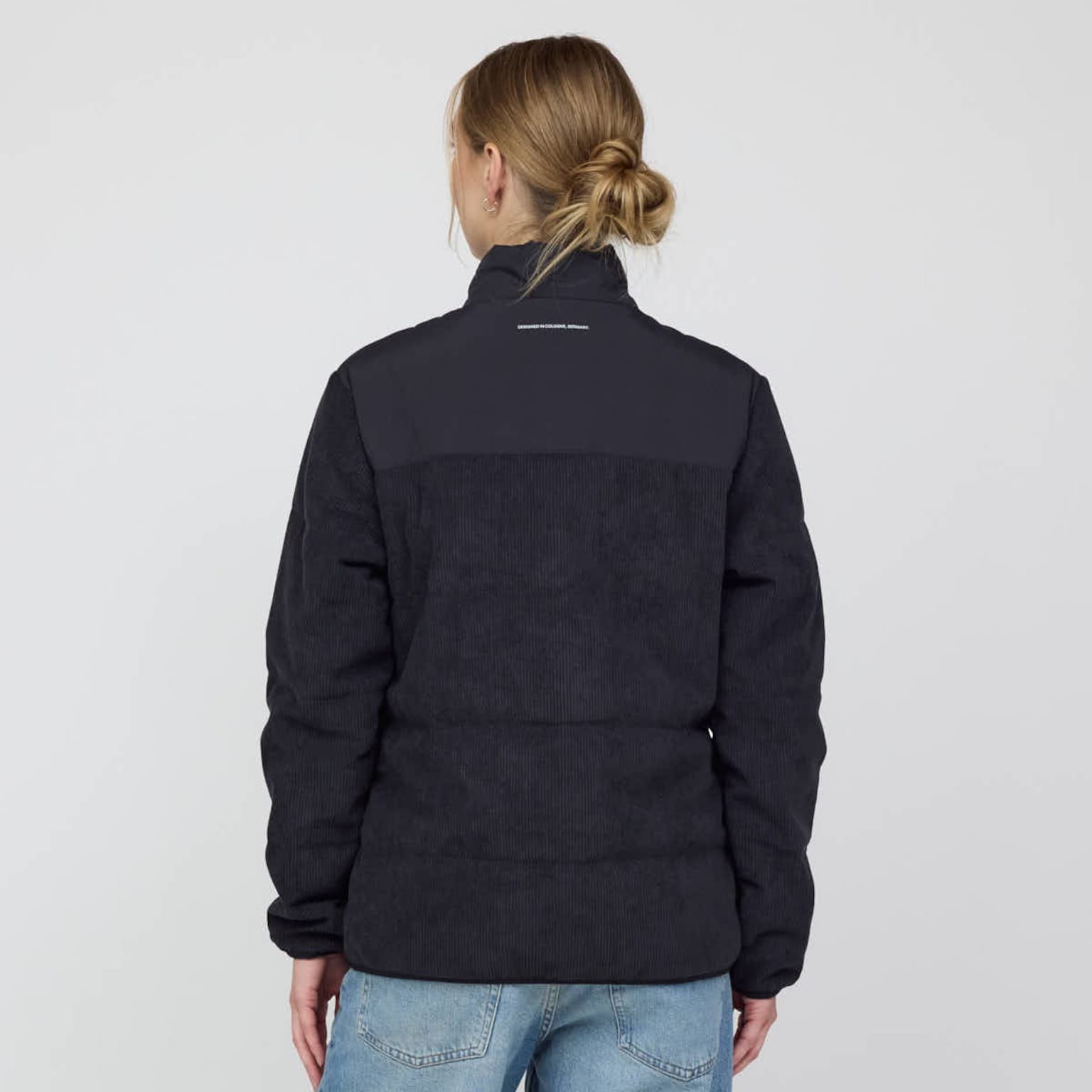 Puffer Jacket, Puffer Jacket Cord All Black, Zwart, Afbeelding 4 van 6