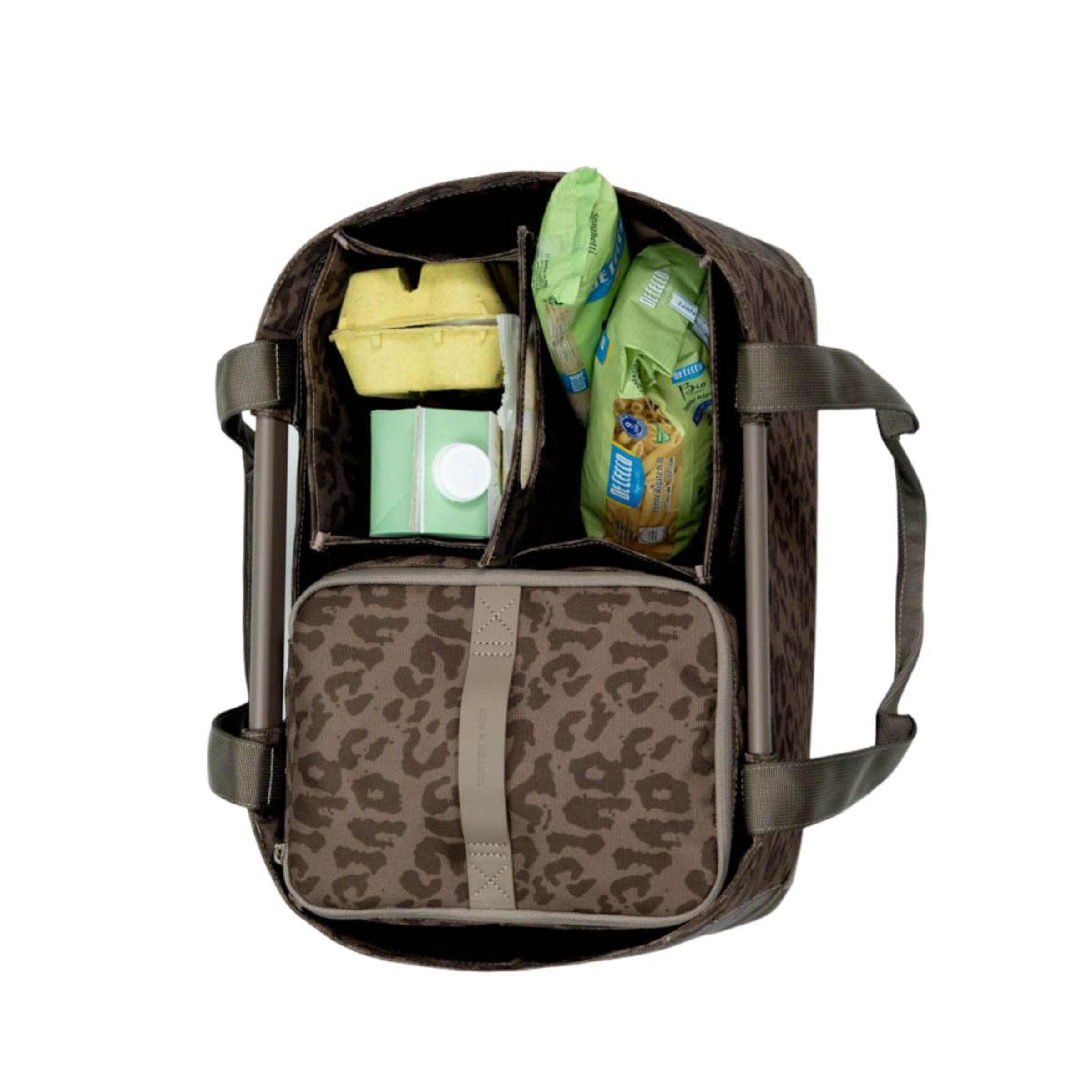 Vaasa Shopping Basket Leo Dark Brown