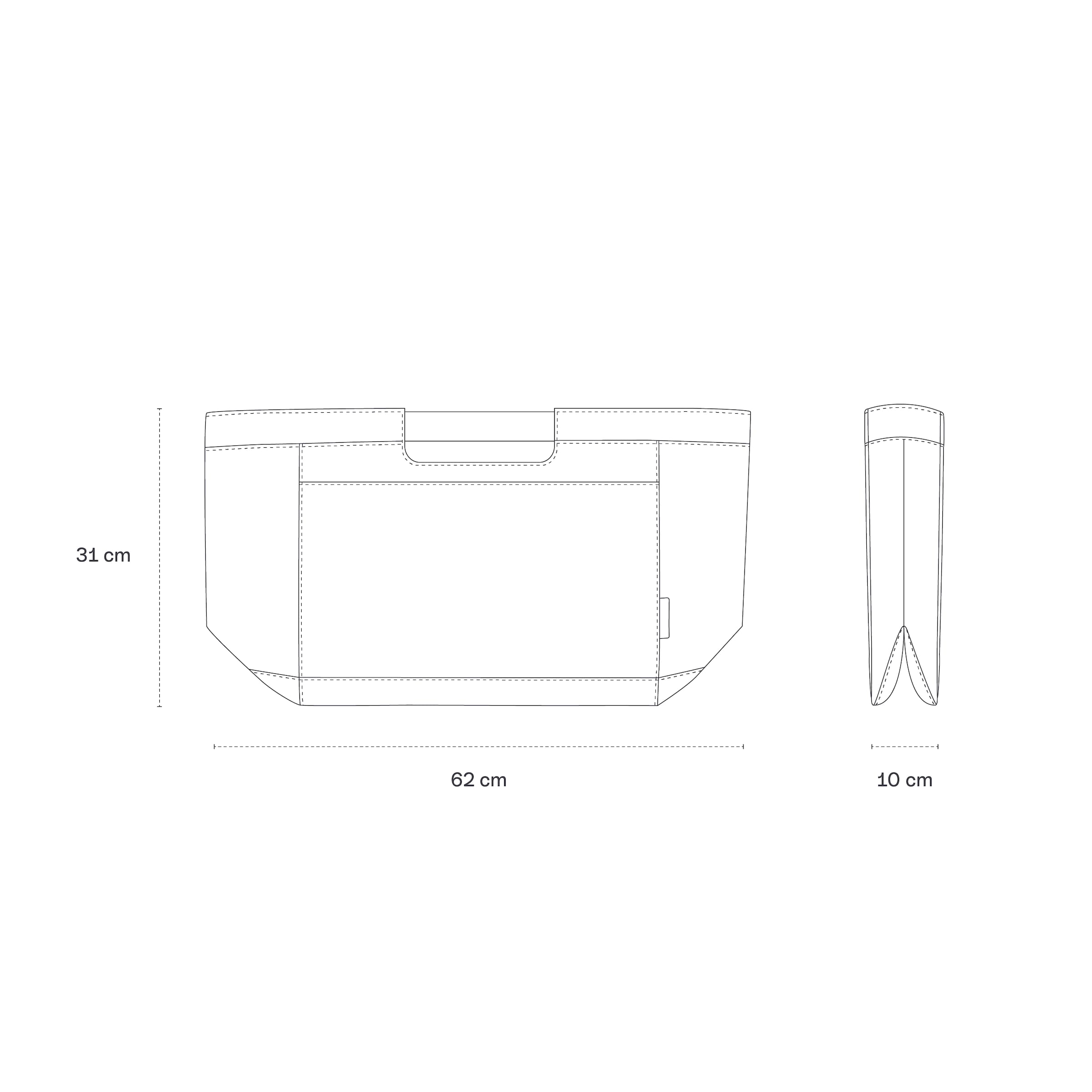 Vaasa Shopping Basket Muted Rose