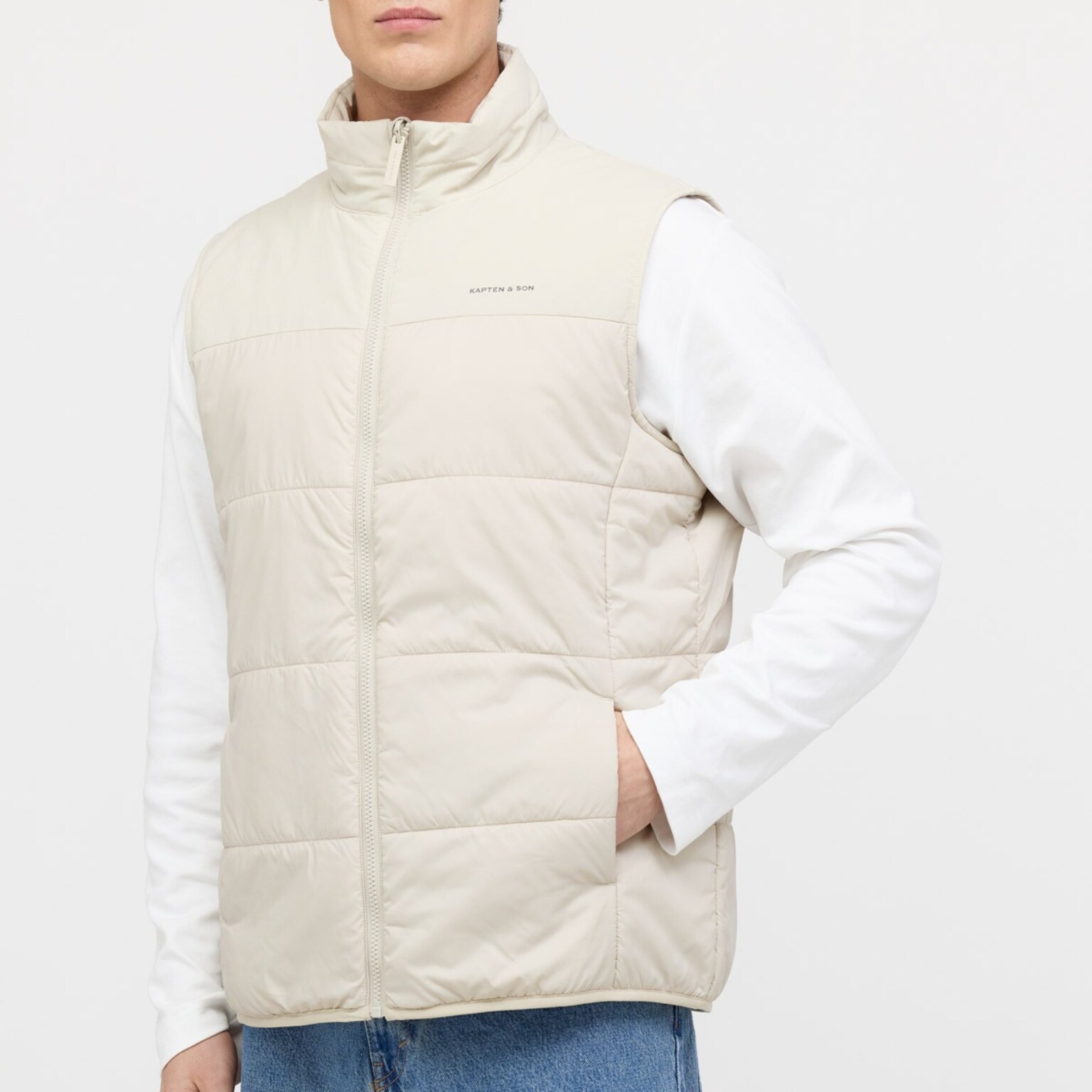 Light Puffer Vest, Light Puffer Vest Sandstone, Sandstone, Afbeelding 5 van 7