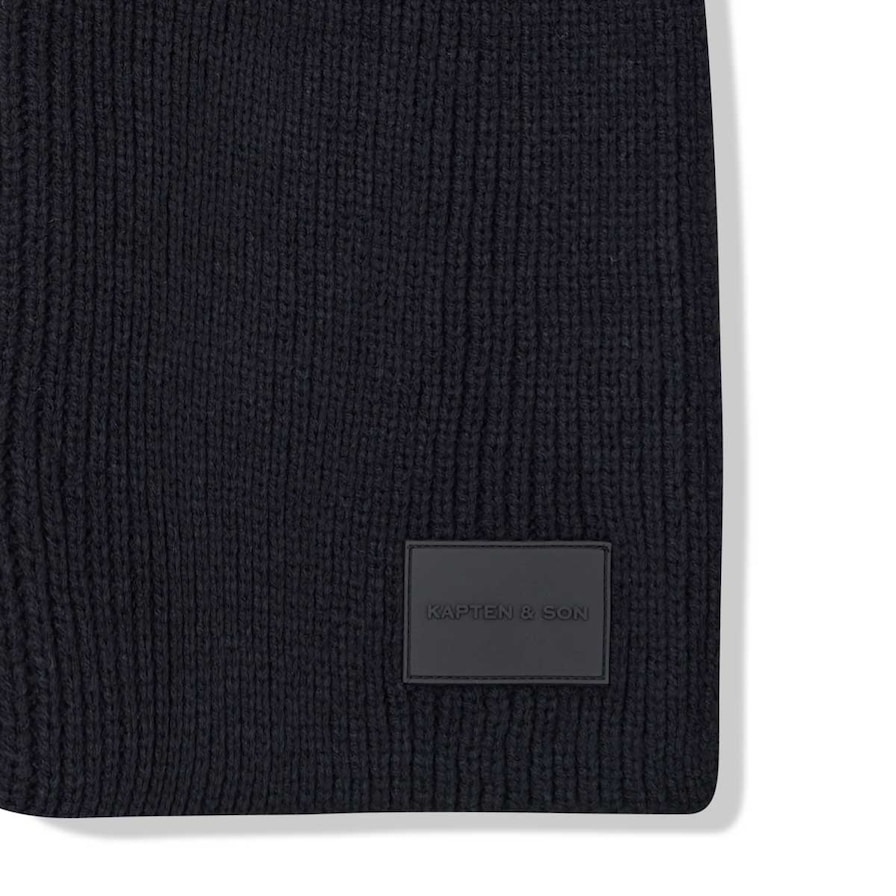 Scarf, Scarf All Black, Zwart, Afbeelding 3 van 3